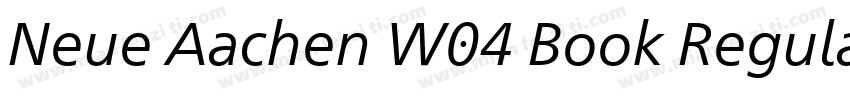 Neue Aachen W04 Book Regular字体转换